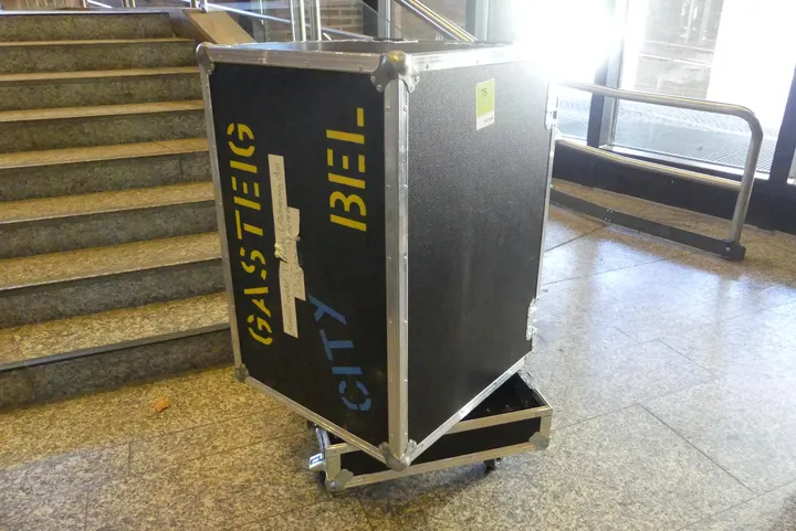 Fahrbares Flightcase mit Deckel, leer